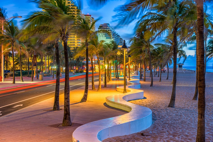 Top Area Fort Lauderdale Beach, Florida in Broward County