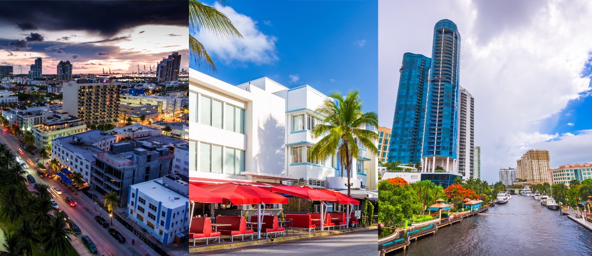 South Florida Cities Dining and Entertainment Areas